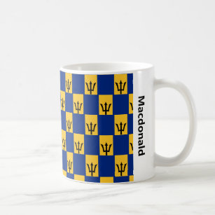 Stylish Barbados Flag Coffee Mug