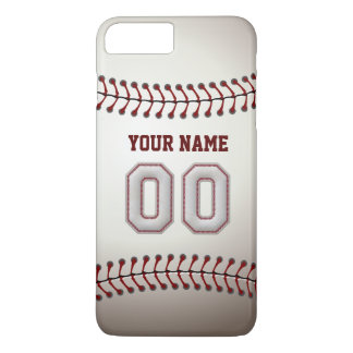 Stylish Baseball Number 00 Custom Name - Unique iPhone 8 Plus/7 Plus Case