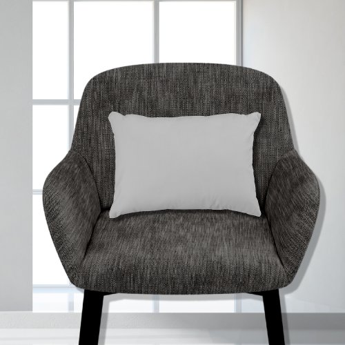 Stylish Basic Gray Solid Color 11x16 Accent Pillow