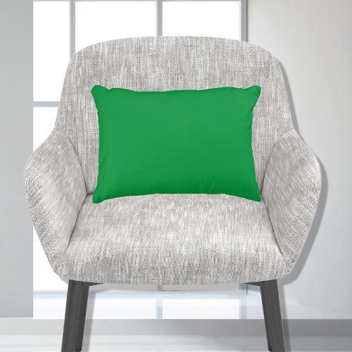 Stylish Basic Kelly Green Solid Color Accent Pillow