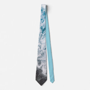 Stylish Beach Vibes Abstract Neck Tie