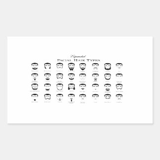Stylish Beard Types Sticker
