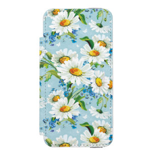 Stylish beautiful bright floral pattern 2 iPhone SE/5/5s wallet case