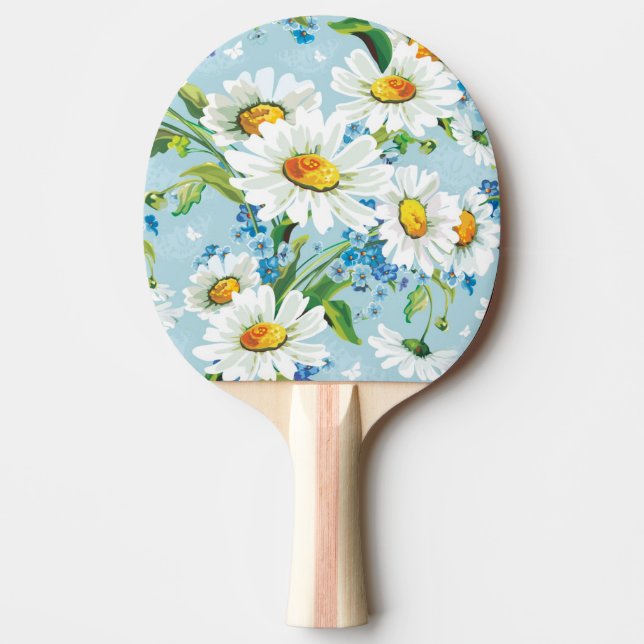 Stylish beautiful bright floral pattern 2 Ping-Pong paddle (Front)
