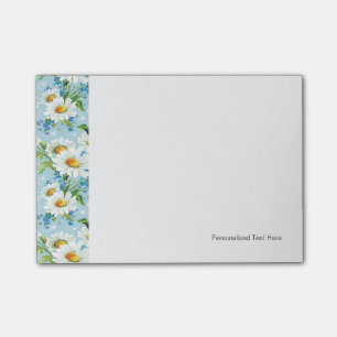 Stylish beautiful bright floral pattern 2 post-it notes