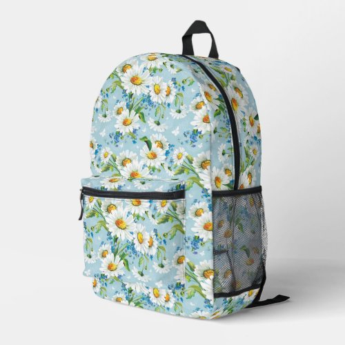 Stylish beautiful bright floral pattern 2 printed backpack