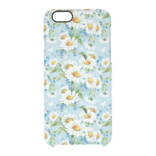 Stylish beautiful bright floral pattern 2 clear iPhone 6/6S case