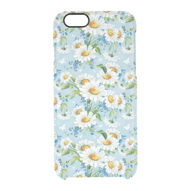 Stylish beautiful bright floral pattern 2 uncommon iPhone case (Back)