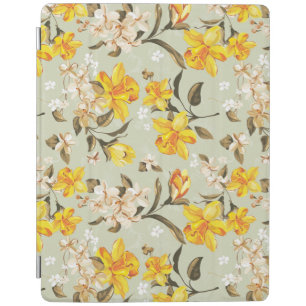 Stylish beautiful bright floral pattern iPad smart cover