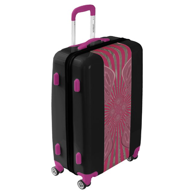 Stylish Beautiful latest Purple Shade Zebra Safari Luggage (Rotated Left)