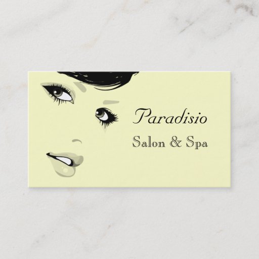 Customizable Stylish Beauty Salon and Spa Business Card