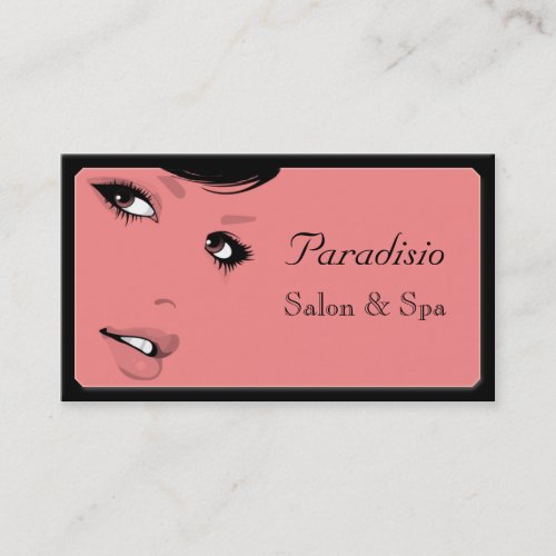 Stylish Beauty Salon and Spa Business Card