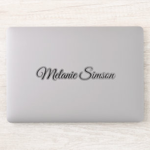 Stylish belongs to Name Script Handwritten Laptop  Sticker
