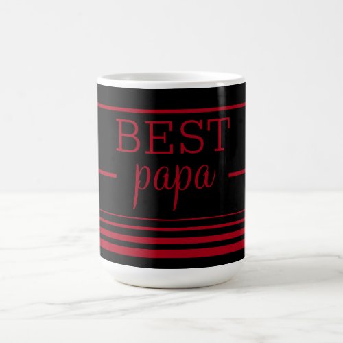 Stylish Best Papa Coffee Mug