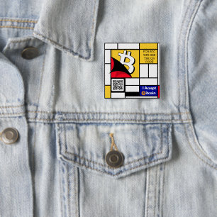 Stylish Bitcoin - Btc crypto  Button