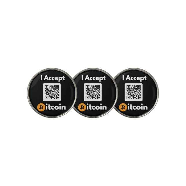 Stylish Bitcoin - Btc crypto  Golf Ball Marker (3 Up)