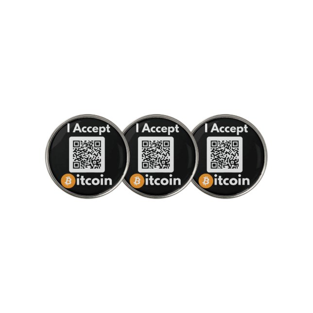 Stylish Bitcoin - Btc crypto  Golf Ball Marker (3 Up)