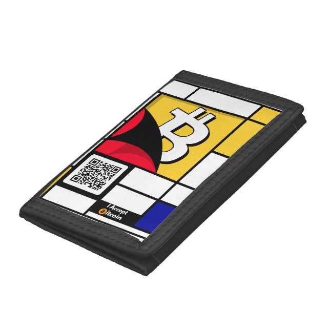 Stylish Bitcoin - Btc crypto  Trifold Wallet (Bottom)
