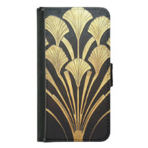 Stylish Black and Gold Art Deco-Style