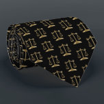 Stylish Black and Gold Scales - Lawyer Neck Tie<br><div class="desc">Men's Ties for a Lawyer, Judge, Law Student, etc... Made with high resolution vector and/or digital graphics for a professional print. NOTE: (THIS IS A PRINT. All zazzle product designs are "prints" unless otherwise stated under "About This Product" area) The design will be printed EXACTLY like you see it on...</div>