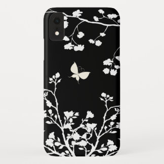 Stylish Black and White Butterfly in the Wild iPhone XR Case