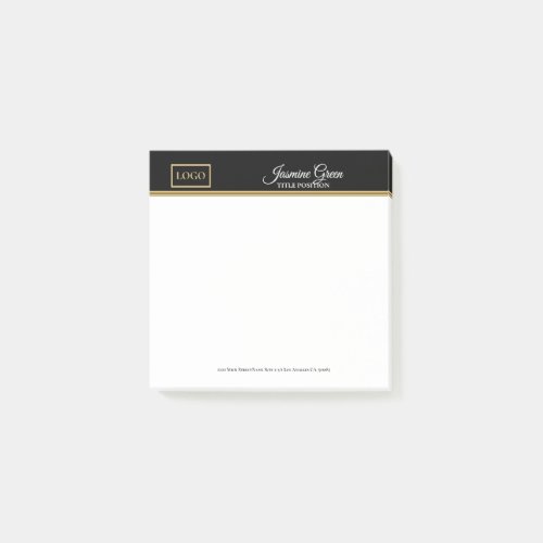 Stylish Black And White Post_it Notes