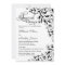 Stylish Black and White Swirls Rehearsal Dinner