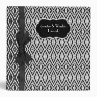 Stylish Black and White Wedding Binder