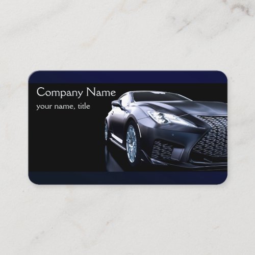 Stylish Black Automotive Business Card