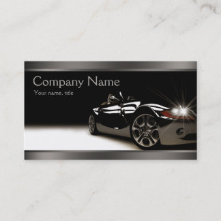 Stylish Black Automotive Business Card