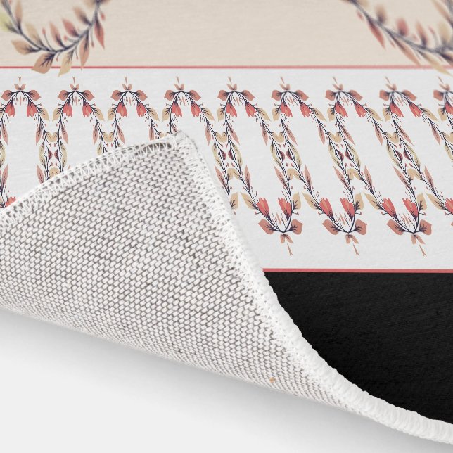 Stylish Black Cream And Cinnamon  Runner (Indoor)