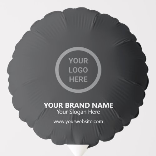 Stylish Black Custom Logo Branded Corporate Event Balloon