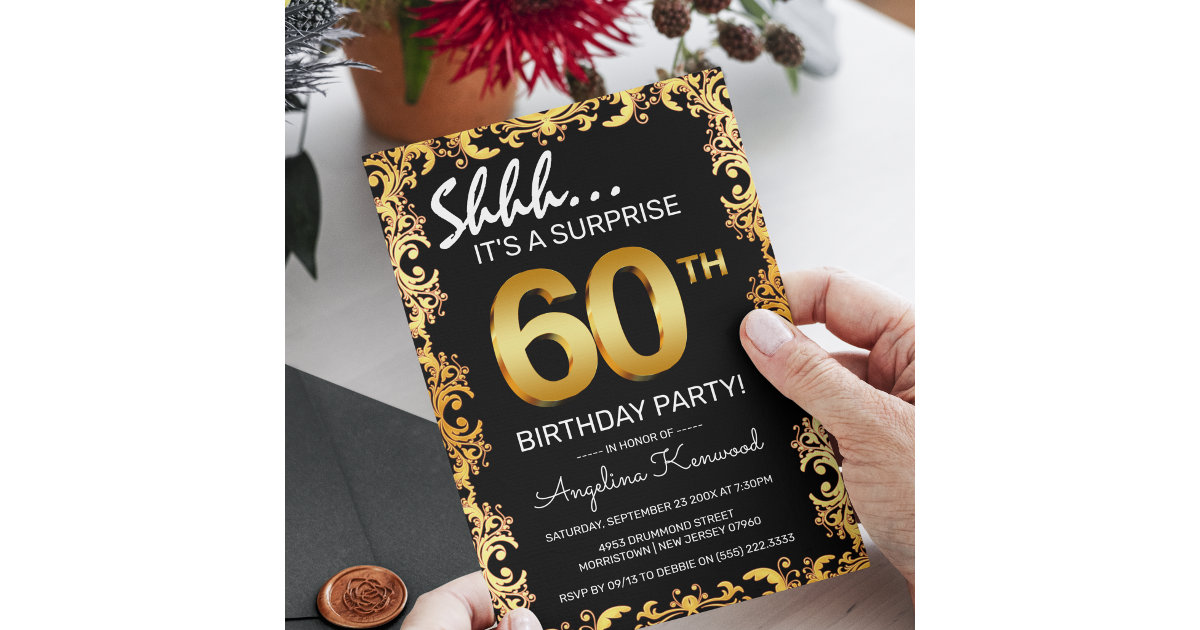 elegant 60th birthday invitation wording