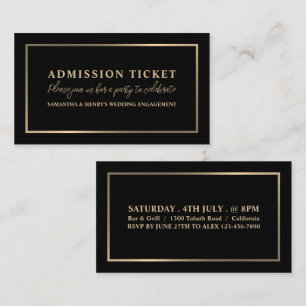 Stylish Black & Gold, Admission Ticket