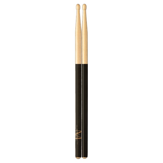 Gold Stars on RED, Personalized Drum Sticks, Zazzle