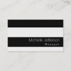 Stylish Black Gray Striped Pattern Business Card