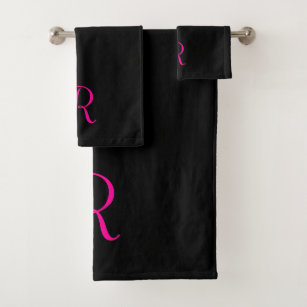 Black Sparkles Bath Towels Zazzle