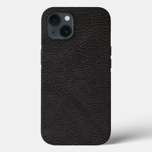 Stylish Black Leather With Texture Case-Mate iPhone Case (Back)