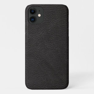 Stylish Black Leather With Texture iPhone 11 Case