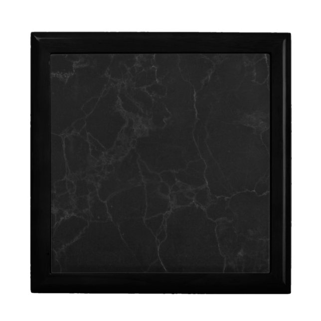 Stylish Black Marble Texture Decorative Gift Box (Front)