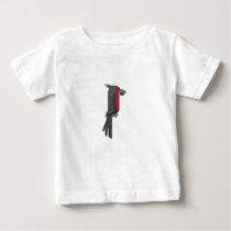 Stylish Black Palm Cockatoo Baby T-Shirt