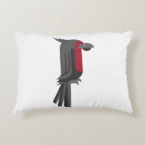 Stylish Black Palm Cockatoo Decorative Pillow