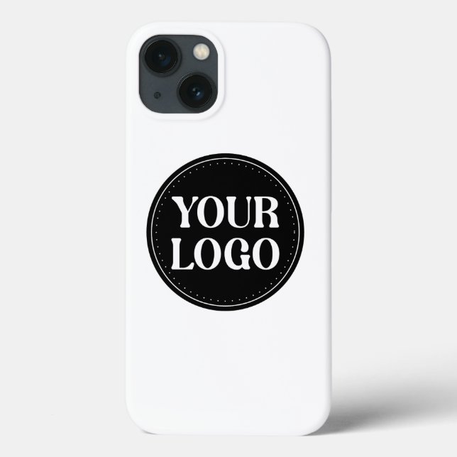 Stylish Black QR Code Design | Elegant Brand Case-Mate iPhone Case (Back)