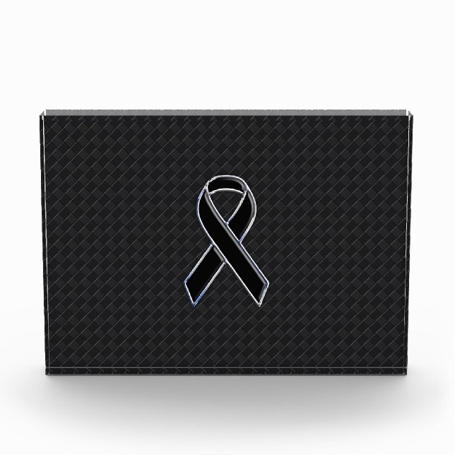 Stylish Black Ribbon Awareness Award (Front)