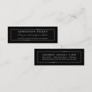 Stylish Black & Silver, Admission Ticket