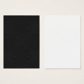 Stylish, black spirals design. (Front & Back)