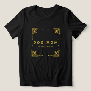 Stylish Black Tri-Blend Tee for Proud Dog Moms