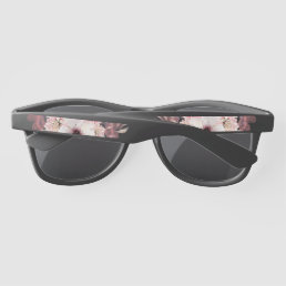 Stylish Black Watercolor Floral Sunglasses