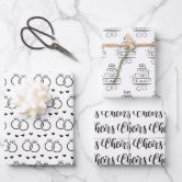 Cute Goodbye Miss Hello Mrs Bridal Shower Wrapping Paper Sheets