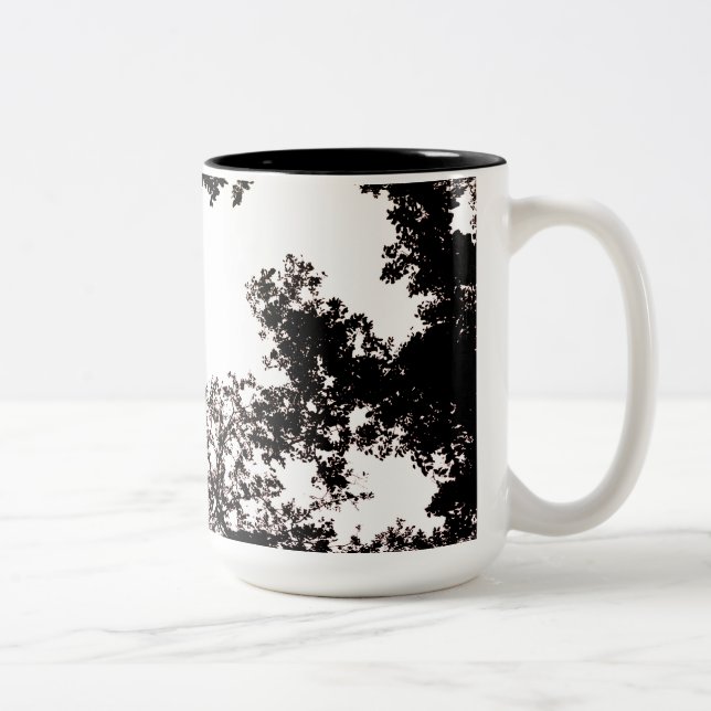 Stylish black white designed Mug (Right)
